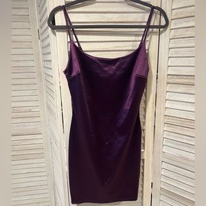Dark Purple Mini Dress